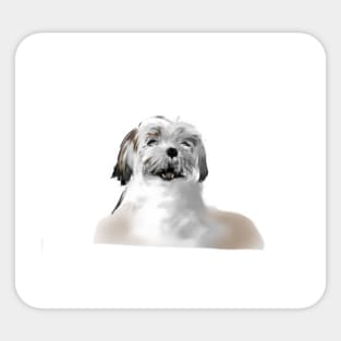 Cute Dog - Shih-Poo Des! Sticker